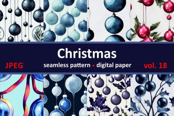 Blue Christmas Decorations: Seamless Ret Illustrations Review