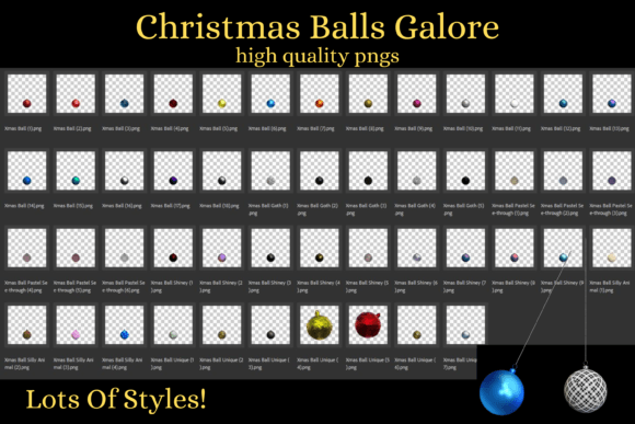 Christmas Balls Ornaments Galore PNGs: A Designer's Real-World Review