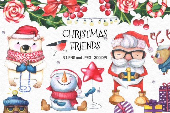 Christmas Cute Characters: Playful Illustrations for Seasonal Branding