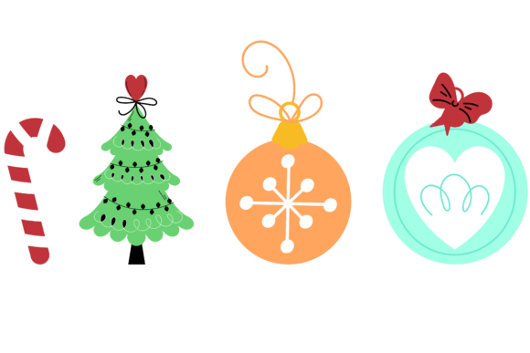 Christmas Festive Decoration Design Illustrations