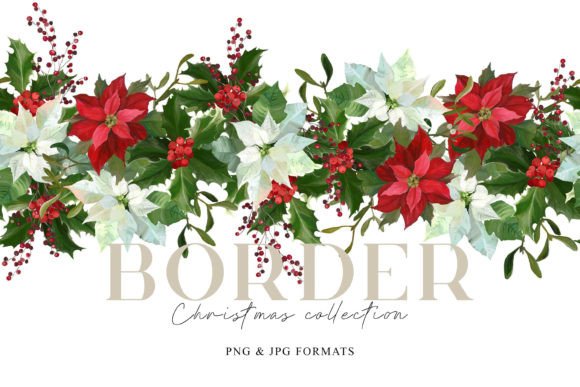 Christmas Floral Seamless Border Review