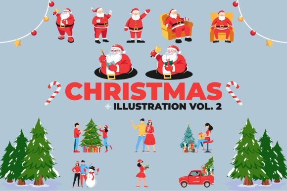 Christmas Illustration Vol 2 Review for Digital Sellers