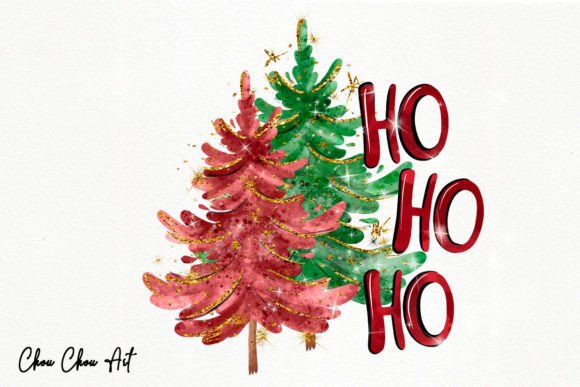 Christmas Tree Ho Ho Ho Sublimation: A Brand Designer's Review of Illustrations