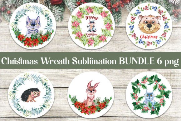Christmas Wreath Sublimation Design for Blog & Website Use