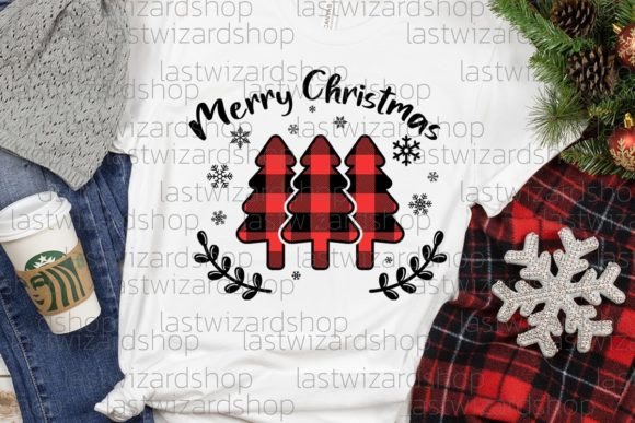 Farmhouse Christmas Tree SVG Illustration Review