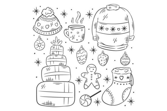 Festive Christmas Elements Collection: Premium Illustrations for Holiday Branding