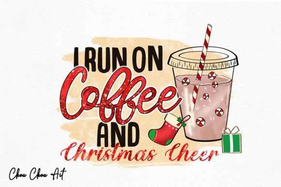 I Run on Coffee and Christmas Tree: Illustrations for Modern Blogs