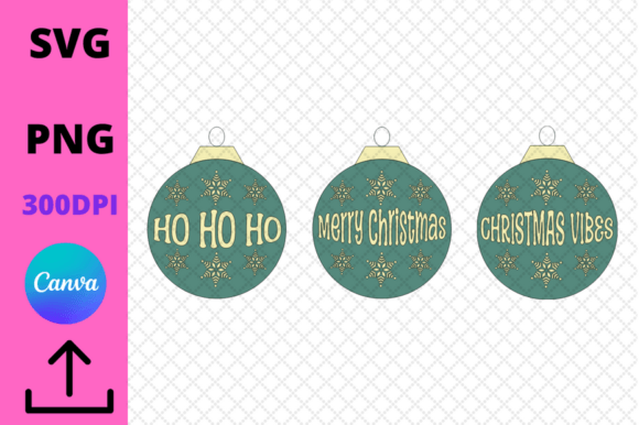 Retro Christmas Ornaments Illustrations